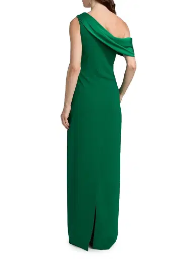 SACHIN BABI Women's Angelina One-Shoulder Gown - Emerald | Thumbnail 5 SACHIN BABI Women's Angelina One-Shoulder Gown - Emerald | Thumbnail 5