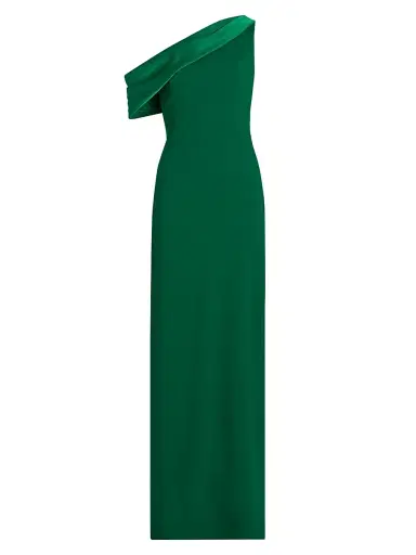 SACHIN BABI Women's Angelina One-Shoulder Gown - Emerald | Thumbnail 1 SACHIN BABI Women's Angelina One-Shoulder Gown - Emerald | Thumbnail 1