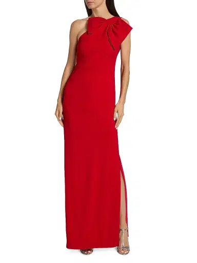 SACHIN & BABI Women's Cosette Bow Crêpe One-Shoulder Gown | Thumbnail 3 SACHIN & BABI Women's Cosette Bow Crêpe One-Shoulder Gown | Thumbnail 3