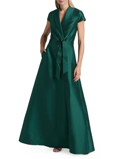 SACHIN & BABI Women's Etienne Shawl Collar Wrap Gown | Thumbnail 2 SACHIN & BABI Women's Etienne Shawl Collar Wrap Gown | Thumbnail 2