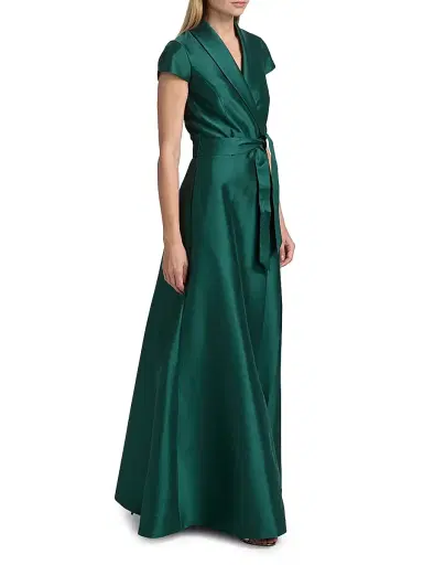 SACHIN & BABI Women's Etienne Shawl Collar Wrap Gown | Thumbnail 4 SACHIN & BABI Women's Etienne Shawl Collar Wrap Gown | Thumbnail 4