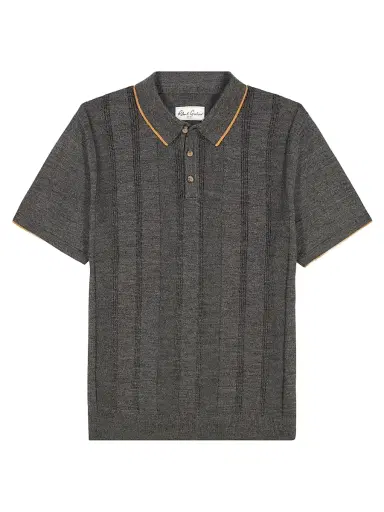 Robert Graham Men's Walton Cotton & Silk Zip Sweater - Charcoal | Thumbnail 1 Robert Graham Men's Walton Cotton & Silk Zip Sweater - Charcoal | Thumbnail 1