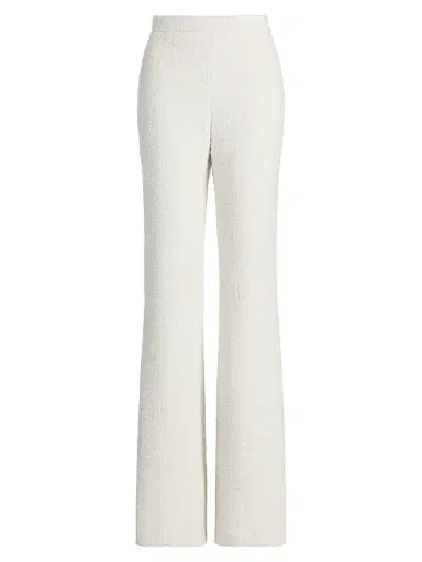 Badgley Mischka Women's Bouclé Tailored Flare Pants - | Thumbnail 1 Badgley Mischka Women's Bouclé Tailored Flare Pants - | Thumbnail 1
