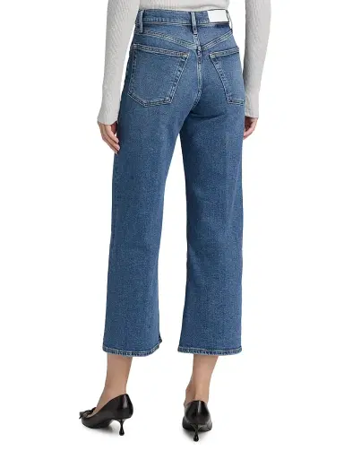 RE/DONE Women's Mid 70s High-Rise Wide-Leg Crop Jeans - Mid - Size 29 | Thumbnail 5 RE/DONE Women's Mid 70s High-Rise Wide-Leg Crop Jeans - Mid - Size 29 | Thumbnail 5
