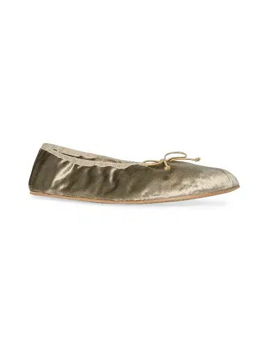 The Row Women's Bow-Detail Velvet Ballet Flats - Black | Thumbnail 2 The Row Women's Bow-Detail Velvet Ballet Flats - Black | Thumbnail 2