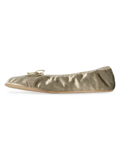 The Row Women's Bow-Detail Velvet Ballet Flats - Black | Thumbnail 4 The Row Women's Bow-Detail Velvet Ballet Flats - Black | Thumbnail 4