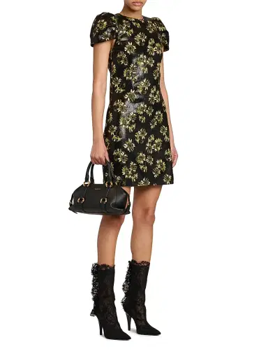 McQueen Women's Farringdon Leather Top Handle Bag - Black Gold | Thumbnail 3 McQueen Women's Farringdon Leather Top Handle Bag - Black Gold | Thumbnail 3