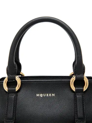 McQueen Women's Farringdon Leather Top Handle Bag - Black Gold | Thumbnail 5 McQueen Women's Farringdon Leather Top Handle Bag - Black Gold | Thumbnail 5