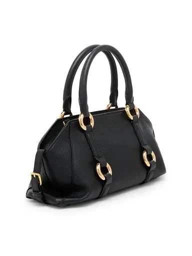 McQueen Women's Farringdon Leather Top Handle Bag - Black Gold | Thumbnail 8 McQueen Women's Farringdon Leather Top Handle Bag - Black Gold | Thumbnail 8