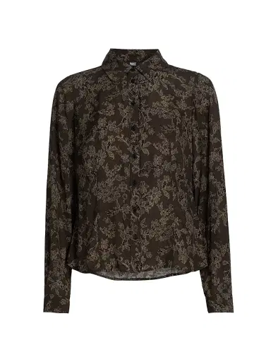 PAIGE Women's Desano Floral Shirt - Black Multi | Thumbnail 1 PAIGE Women's Desano Floral Shirt - Black Multi | Thumbnail 1