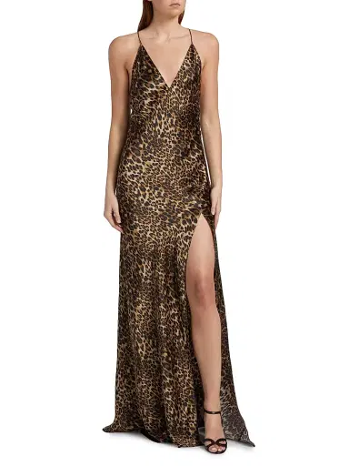 Nili Lotan Women's Ira Leopard Silk Slip Gown - Vintage Leopard Print - Size XL | Thumbnail 3 Nili Lotan Women's Ira Leopard Silk Slip Gown - Vintage Leopard Print - Size XL | Thumbnail 3