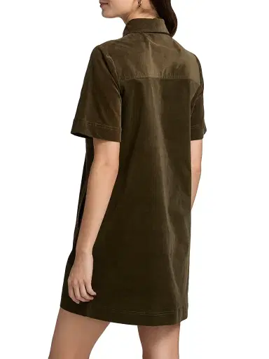 Veronica Beard Women's Koulis Stretch Cotton Minidress - Cypress | Thumbnail 5 Veronica Beard Women's Koulis Stretch Cotton Minidress - Cypress | Thumbnail 5