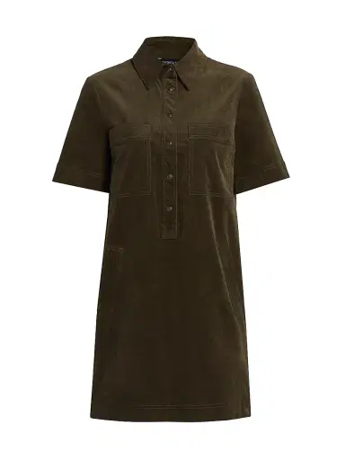 Veronica Beard Women's Koulis Stretch Cotton Minidress - Cypress | Thumbnail 1 Veronica Beard Women's Koulis Stretch Cotton Minidress - Cypress | Thumbnail 1