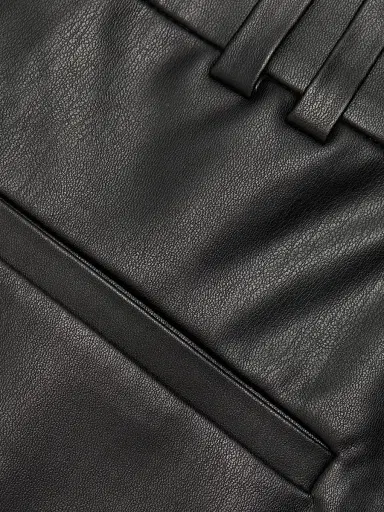 Veronica Beard Women's Pavaline Faux-Leather Miniskirt - Black | Thumbnail 7 Veronica Beard Women's Pavaline Faux-Leather Miniskirt - Black | Thumbnail 7