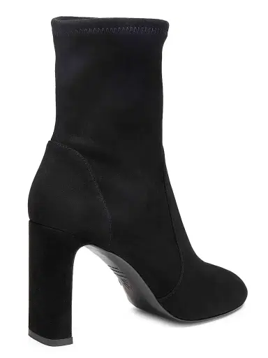 Stuart Weitzman Women's Babette 85MM Suede Booties - Black | Thumbnail 3 Stuart Weitzman Women's Babette 85MM Suede Booties - Black | Thumbnail 3