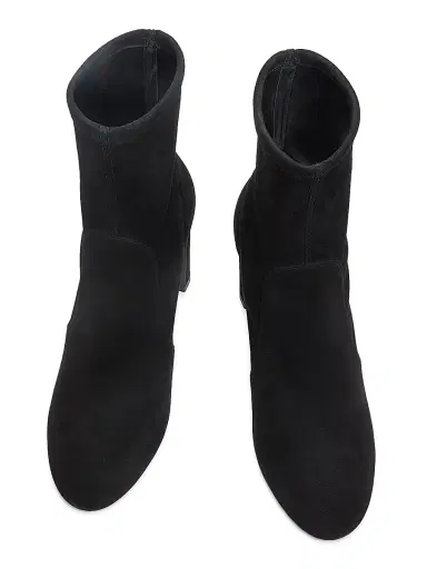 Stuart Weitzman Women's Babette 85MM Suede Booties - Black | Thumbnail 4 Stuart Weitzman Women's Babette 85MM Suede Booties - Black | Thumbnail 4