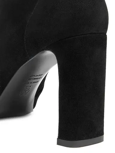 Stuart Weitzman Women's Babette 85MM Suede Booties - Black | Thumbnail 5 Stuart Weitzman Women's Babette 85MM Suede Booties - Black | Thumbnail 5