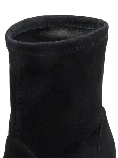 Stuart Weitzman Women's Babette 85MM Suede Booties - Black | Thumbnail 6 Stuart Weitzman Women's Babette 85MM Suede Booties - Black | Thumbnail 6