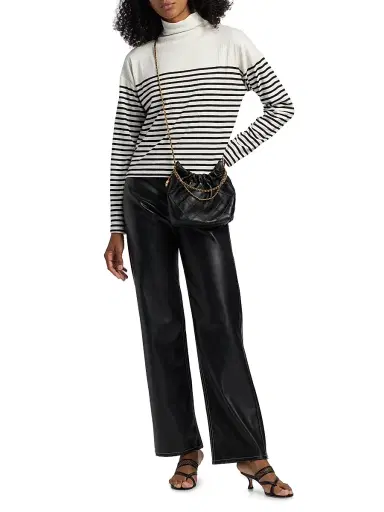 rag & bone Women's The Knit Striped Turtleneck Long-Sleeve Top | Thumbnail 2 rag & bone Women's The Knit Striped Turtleneck Long-Sleeve Top | Thumbnail 2