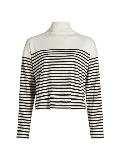 rag & bone Women's The Knit Striped Turtleneck Long-Sleeve Top | Thumbnail 1 rag & bone Women's The Knit Striped Turtleneck Long-Sleeve Top | Thumbnail 1
