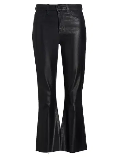 L'Agence Women's Kendra Coated Crop Flare Jeans - Metro Coated - Size 31 | Thumbnail 1 L'Agence Women's Kendra Coated Crop Flare Jeans - Metro Coated - Size 31 | Thumbnail 1