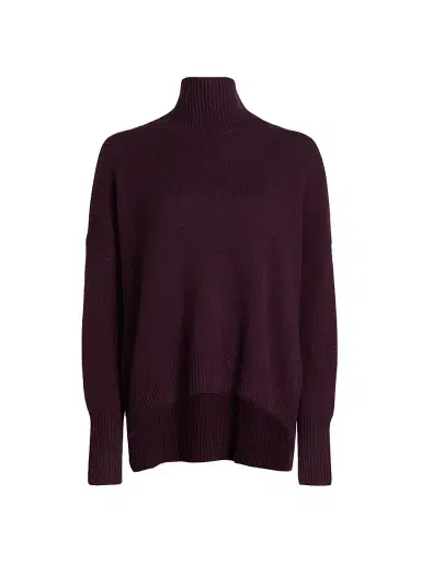 Lisa Yang Women's Heidi Relaxed-Fit Cashmere Sweater - Mahogany - Size Small | Thumbnail 1 Lisa Yang Women's Heidi Relaxed-Fit Cashmere Sweater - Mahogany - Size Small | Thumbnail 1