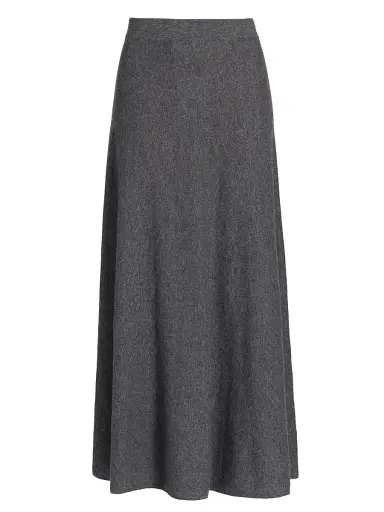 Lisa Yang Women's Flared Cashmere Maxi Skirt - Graphite - Size Small | Thumbnail 1 Lisa Yang Women's Flared Cashmere Maxi Skirt - Graphite - Size Small | Thumbnail 1