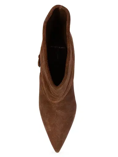 Black Suede Studio Women's Simone 80MM Suede Boots - Brownie Suede | Thumbnail 5 Black Suede Studio Women's Simone 80MM Suede Boots - Brownie Suede | Thumbnail 5