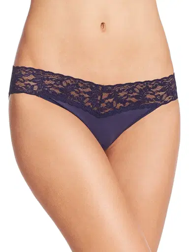Hanky Panky Women's Cotton V-Kini - Navy | Thumbnail 1 Hanky Panky Women's Cotton V-Kini - Navy | Thumbnail 1