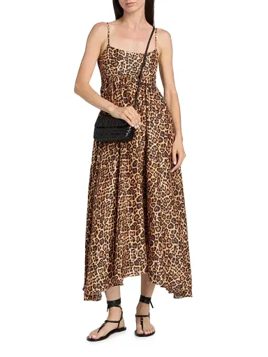 AZEEZA Women's Rachel Leopard Asymmetric-Hem Midi-Dress - Leopard - Size XL | Thumbnail 3 AZEEZA Women's Rachel Leopard Asymmetric-Hem Midi-Dress - Leopard - Size XL | Thumbnail 3