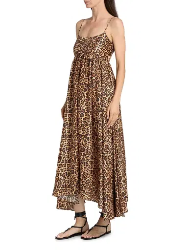 AZEEZA Women's Rachel Leopard Asymmetric-Hem Midi-Dress - Leopard - Size XL | Thumbnail 4 AZEEZA Women's Rachel Leopard Asymmetric-Hem Midi-Dress - Leopard - Size XL | Thumbnail 4