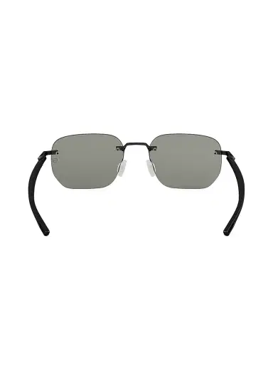 TAG Heuer Men's 55MM Mini Vingt Sept Rectangular Sunglasses - Black Dark Grey | Thumbnail 5 TAG Heuer Men's 55MM Mini Vingt Sept Rectangular Sunglasses - Black Dark Grey | Thumbnail 5