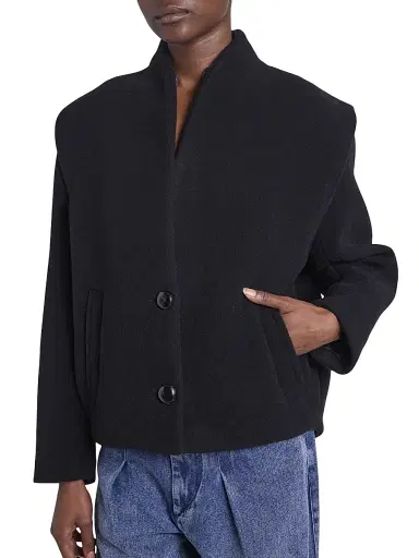 Isabel Marant Women's Dyogo Wool-Blend Cardigan - Black | Thumbnail 6 Isabel Marant Women's Dyogo Wool-Blend Cardigan - Black | Thumbnail 6
