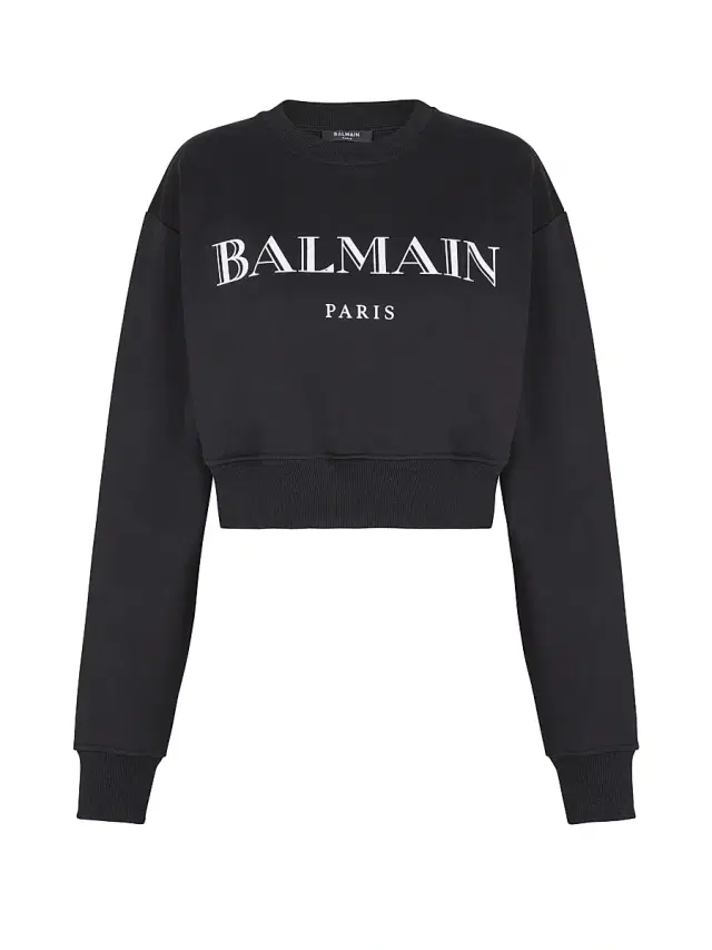 Women's Logo Cropped Sweatshirt - Black White Women's Logo Cropped Sweatshirt - Black White