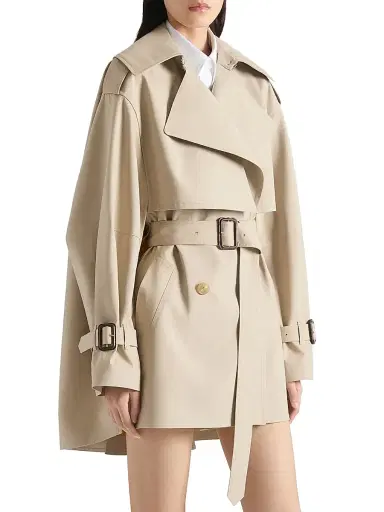 Givenchy Women's Short Trench Coat in Cotton | Thumbnail 2 Givenchy Women's Short Trench Coat in Cotton | Thumbnail 2