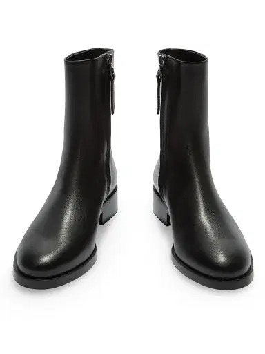 aeyde Women's Vincent 25MM Leather Ankle Boots - Black | Thumbnail 3 aeyde Women's Vincent 25MM Leather Ankle Boots - Black | Thumbnail 3