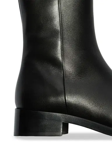 aeyde Women's Vincent 25MM Leather Ankle Boots - Black | Thumbnail 5 aeyde Women's Vincent 25MM Leather Ankle Boots - Black | Thumbnail 5