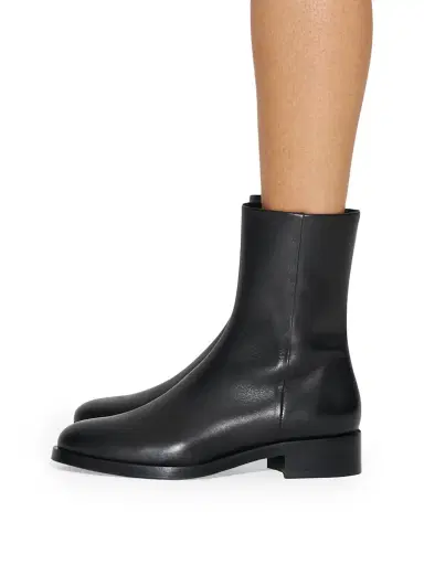 aeyde Women's Vincent 25MM Leather Ankle Boots - Black | Thumbnail 6 aeyde Women's Vincent 25MM Leather Ankle Boots - Black | Thumbnail 6
