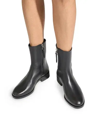 aeyde Women's Vincent 25MM Leather Ankle Boots - Black | Thumbnail 7 aeyde Women's Vincent 25MM Leather Ankle Boots - Black | Thumbnail 7