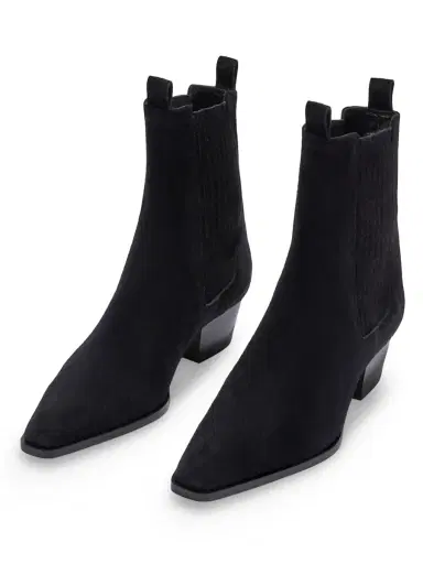aeyde Women's Agata 40MM Suede Ankle Boots - Black - Size 10 | Thumbnail 2 aeyde Women's Agata 40MM Suede Ankle Boots - Black - Size 10 | Thumbnail 2