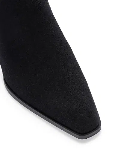 aeyde Women's Agata 40MM Suede Ankle Boots - Black - Size 10 | Thumbnail 4 aeyde Women's Agata 40MM Suede Ankle Boots - Black - Size 10 | Thumbnail 4