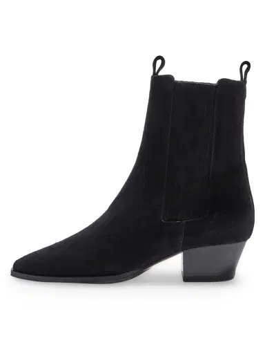 aeyde Women's Agata 40MM Suede Ankle Boots - Black - Size 10 | Thumbnail 1 aeyde Women's Agata 40MM Suede Ankle Boots - Black - Size 10 | Thumbnail 1
