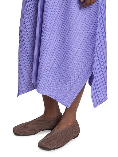Pleats Please Issey Miyake Women's Mellow Pleated Handkerchief Midi-Dress - Saxe Blue | Thumbnail 6 Pleats Please Issey Miyake Women's Mellow Pleated Handkerchief Midi-Dress - Saxe Blue | Thumbnail 6