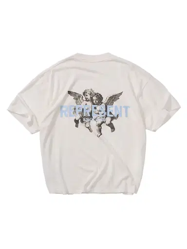 Represent Men's Legacy Cherubs Graphic Oversized T-Shirt - Flat White | Thumbnail 3 Represent Men's Legacy Cherubs Graphic Oversized T-Shirt - Flat White | Thumbnail 3
