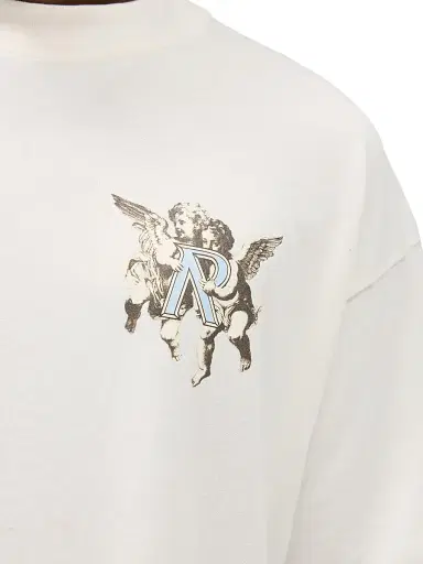 Represent Men's Legacy Cherubs Graphic Oversized T-Shirt - Flat White | Thumbnail 7 Represent Men's Legacy Cherubs Graphic Oversized T-Shirt - Flat White | Thumbnail 7