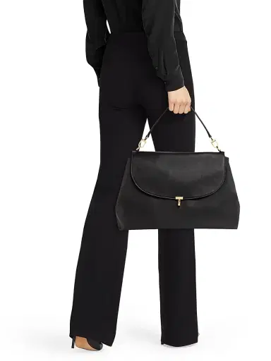 TOTEME Women's T-Lock Nylon & Leather Satchel | Thumbnail 3 TOTEME Women's T-Lock Nylon & Leather Satchel | Thumbnail 3