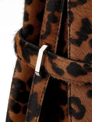 TOTEME Women's Belted Leopard Calf-Hair Bucket Bag - Leopard | Thumbnail 6 TOTEME Women's Belted Leopard Calf-Hair Bucket Bag - Leopard | Thumbnail 6
