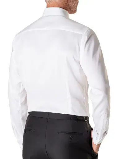 Eton Men's Contemporary-Fit Diamond-Weave Formal Shirt - White - Size 18.5 | Thumbnail 6 Eton Men's Contemporary-Fit Diamond-Weave Formal Shirt - White - Size 18.5 | Thumbnail 6