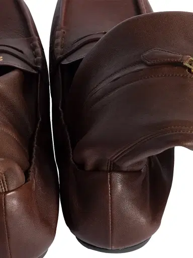 Miu Miu Women's Ruches Nappa Leather Boots - Brown | Thumbnail 2 Miu Miu Women's Ruches Nappa Leather Boots - Brown | Thumbnail 2