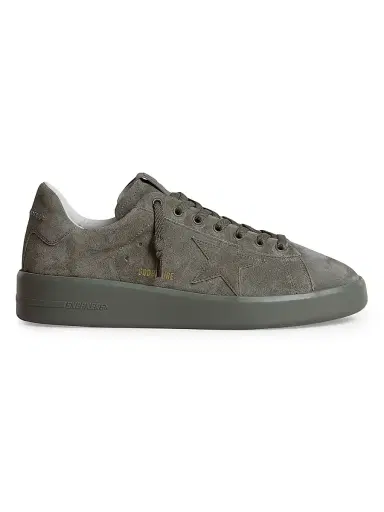 Golden Goose Men's Pure Star 40MM Suede Sneakers - Military Green | Thumbnail 1 Golden Goose Men's Pure Star 40MM Suede Sneakers - Military Green | Thumbnail 1